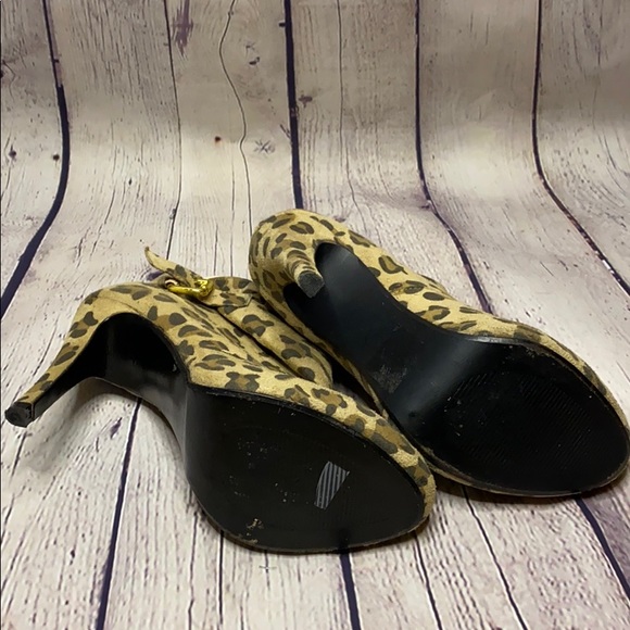 Cami leopard print 5in heel stiletto bootie buckle - Picture 8 of 8